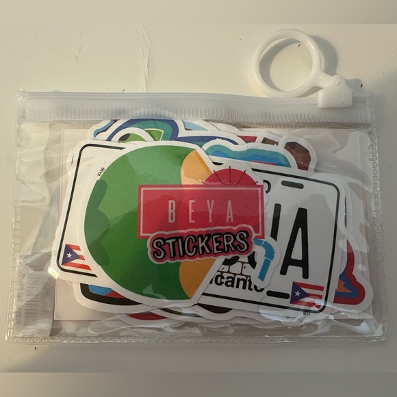 PR 🇵🇷 Stickers Set Pouch 20pcs - Acho PR es otra cosa! #5 BORICUA - Picture 1 of 6